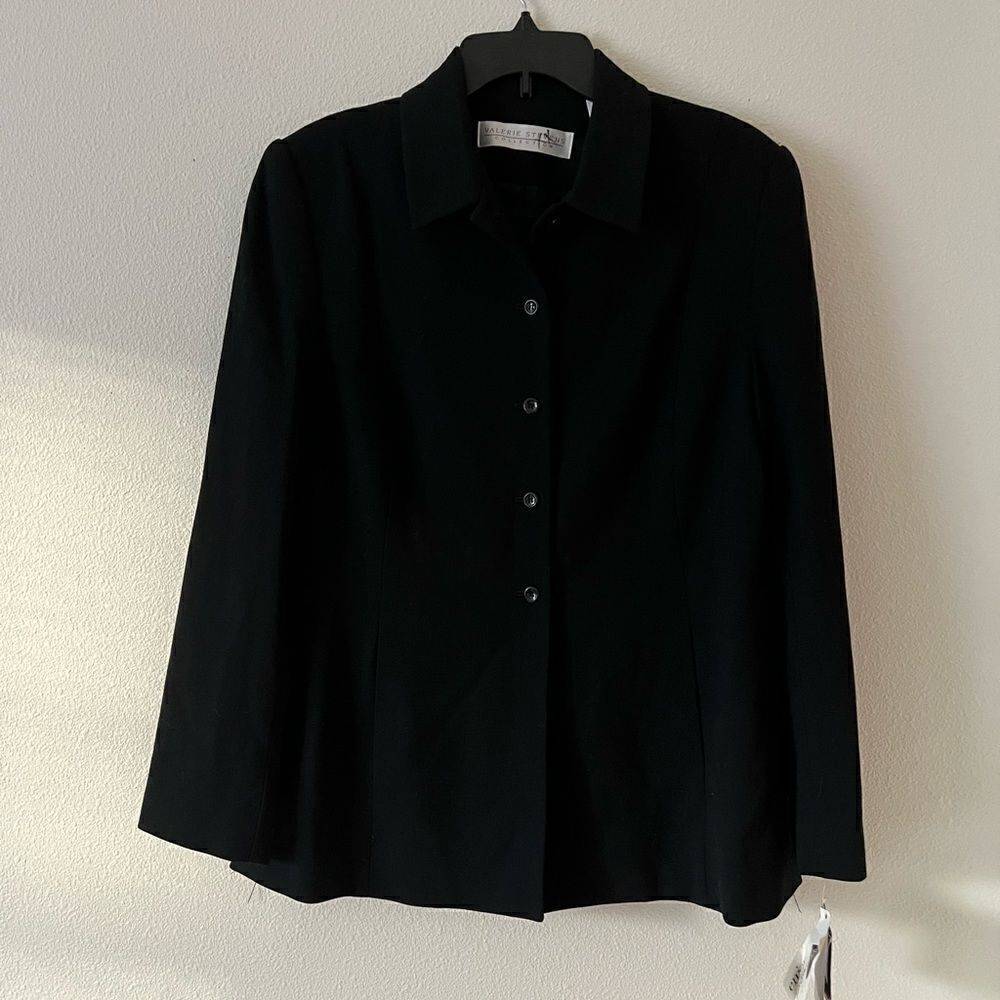 Valerie Stevens Collection Women Wool Blazer Jaccket size 10